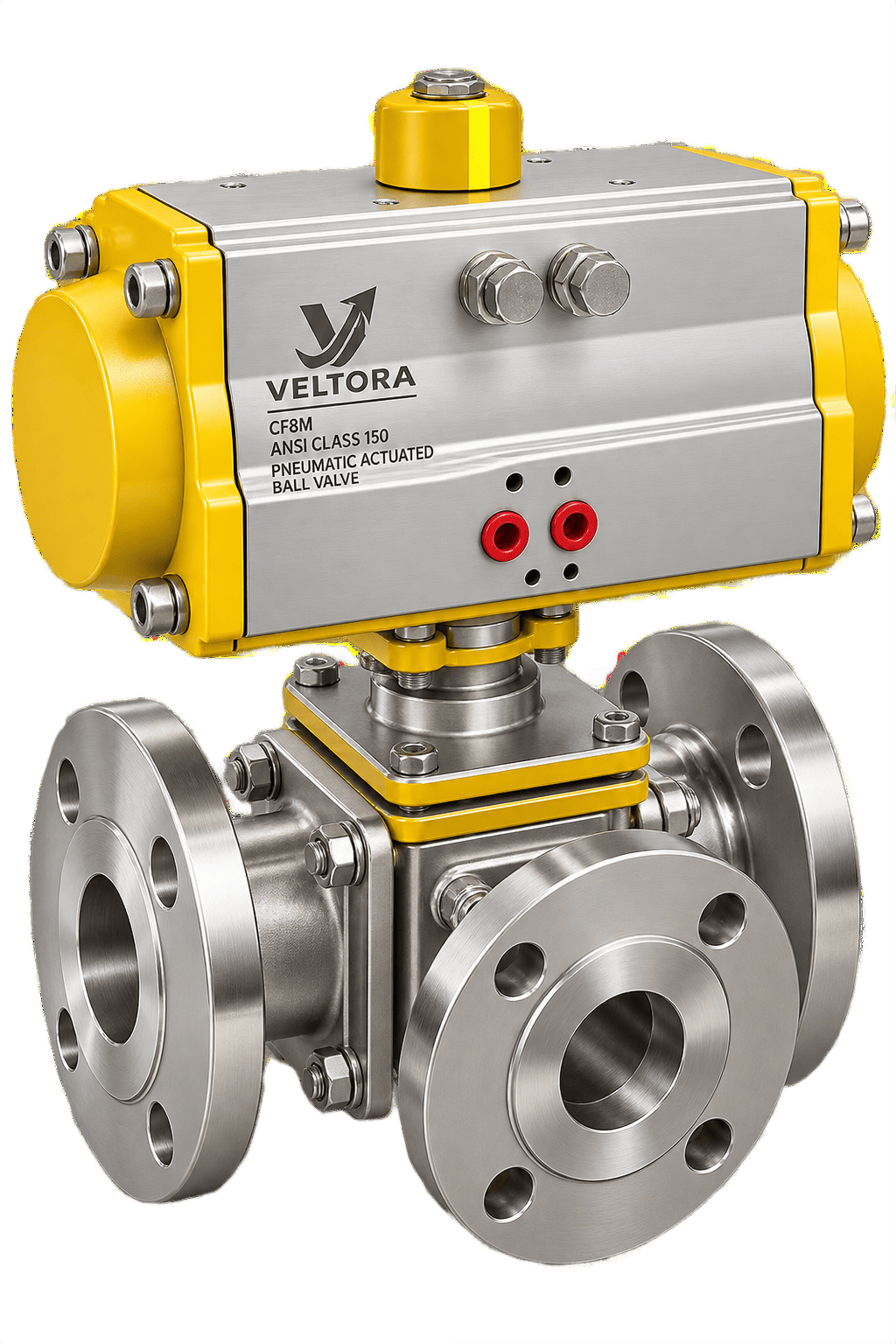 Pneumatic Actuated Ball Valve (Wafer Type)